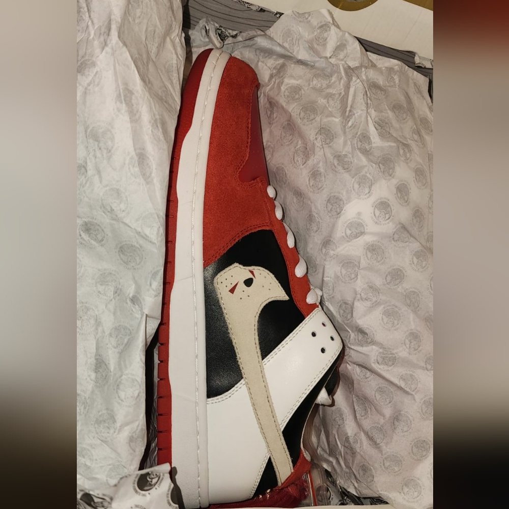 Nike dunk low SB custom X Warren Lotas Jason Voorhees size 11.5
